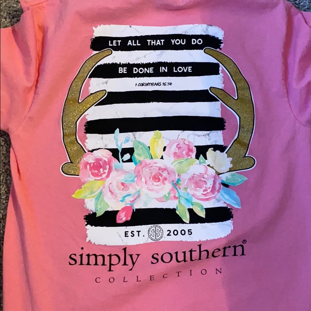 Long sleeve simply southern tee shirt - Picture 1 of 2